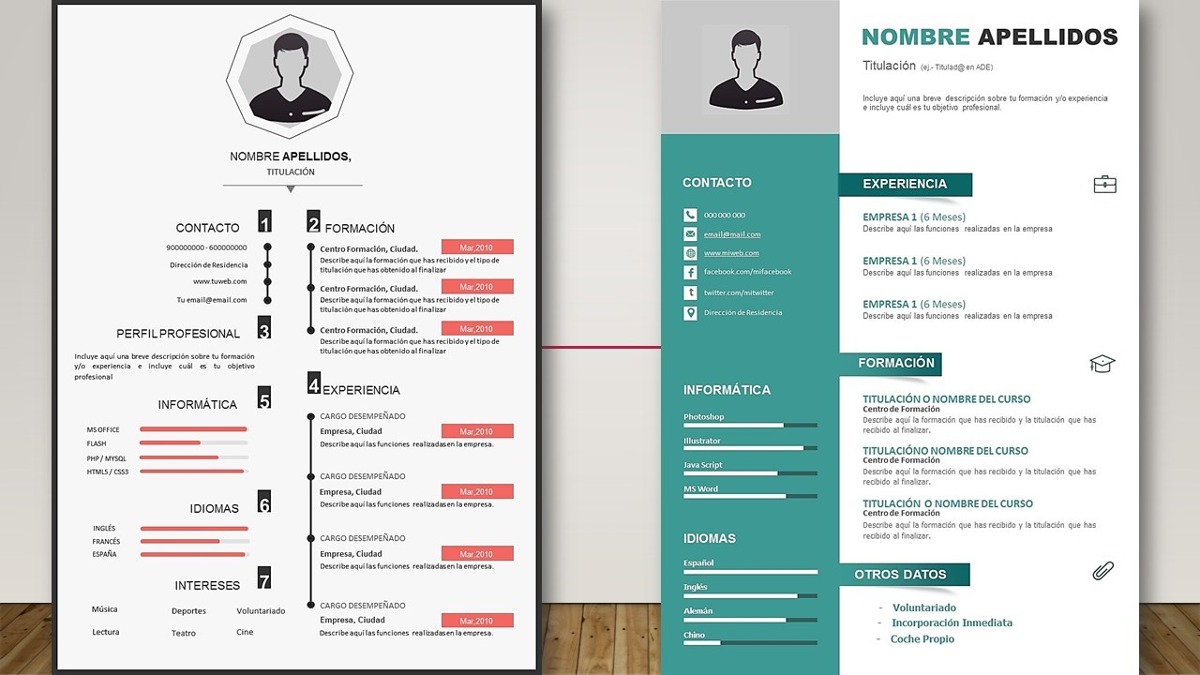 plantillas curriculum word