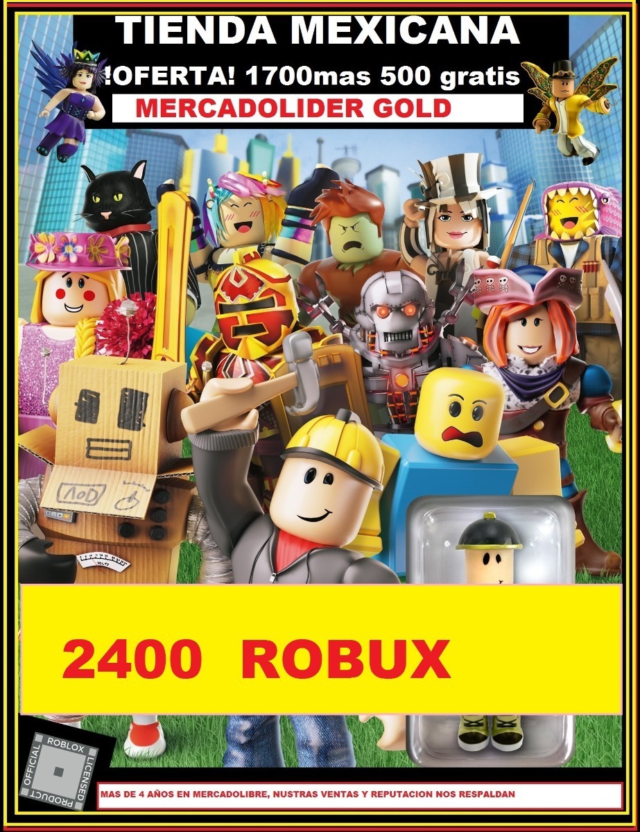 1700 Robux En Roblox 299 00 En Mercado Libre