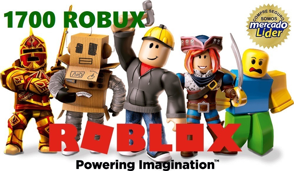 1700 Robux En Roblox Entrega Las 24hrs 739 00 En Mercado Libre - 1700 robux roblox entrega inmediata
