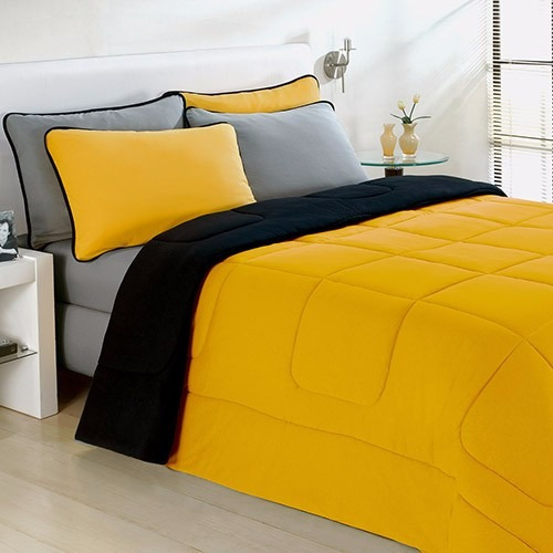 edredon solteiro cinza 2 edredons solteiro 100 algod 227 o dupla face amarelo preto edredon solteiro cinza 2 edredons solteiro 100 algod 227 o dupla face amarelo preto