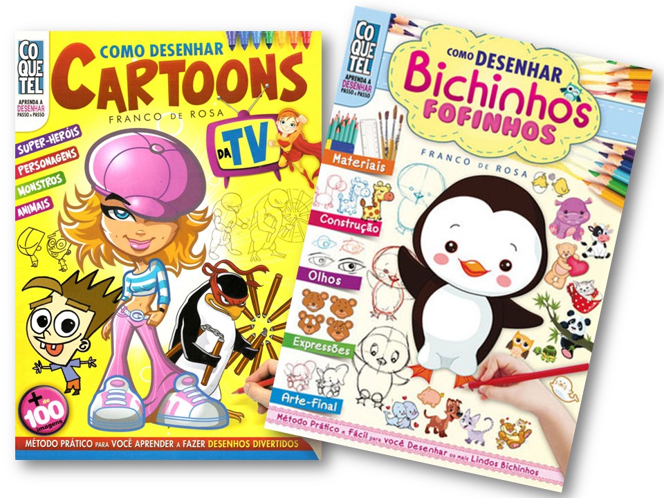 2 livros como desenhar