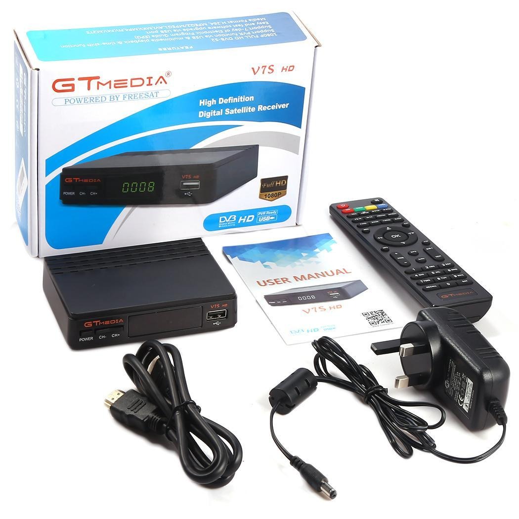 2 pcs 1080p v7s hd fta receptor de tv satelital digital mt