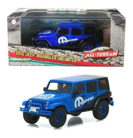 coche modelo 1:43//GreenLight Jeep Wrangler /"Mopar/" 2010 azul//negro
