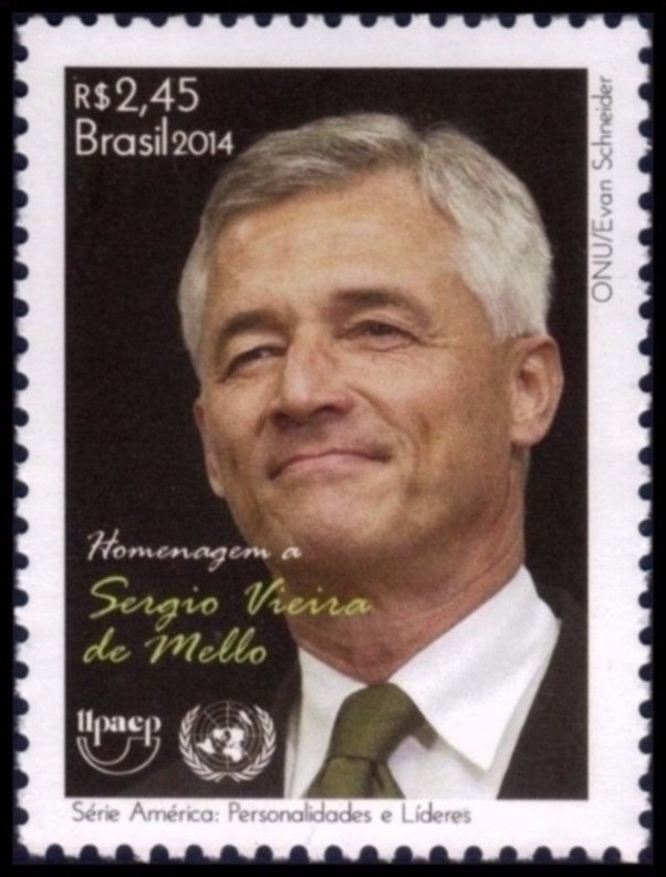 Resultado de imagem para SELO DE SÃ‰RGIO VIEIRA DE MELLO