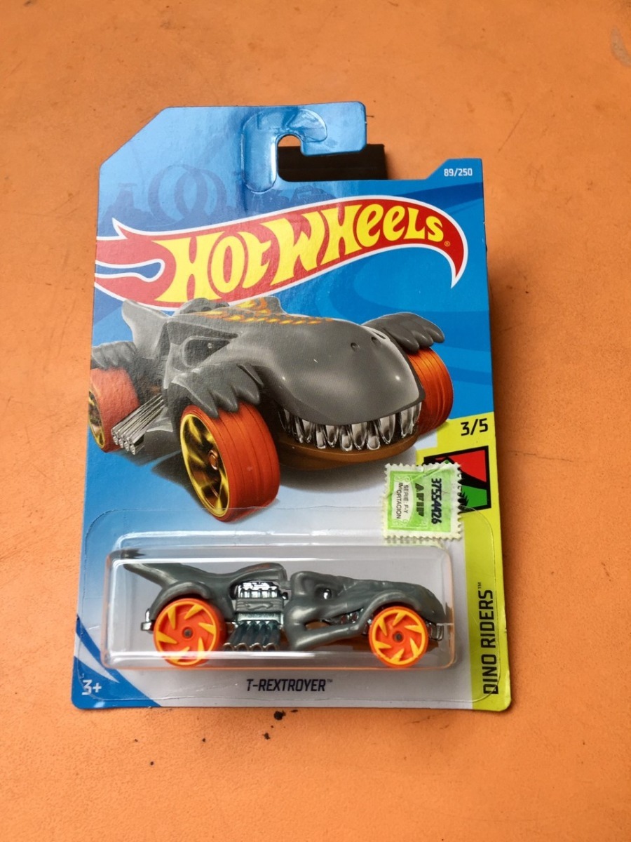 Hot Wheels Dino Riders T rextroyer-Gris 2019