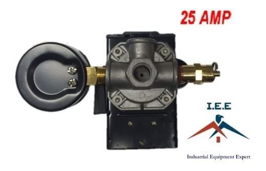 Heavy Duty De Presión De Aire interruptor de control 25 Amp 4 Puertos 95-125 Psi Sunny L4