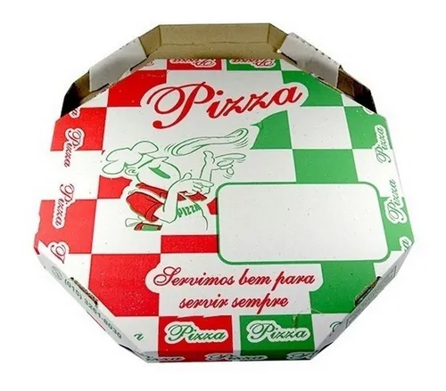 25 Caixas De Pizza 35cm Oitavado