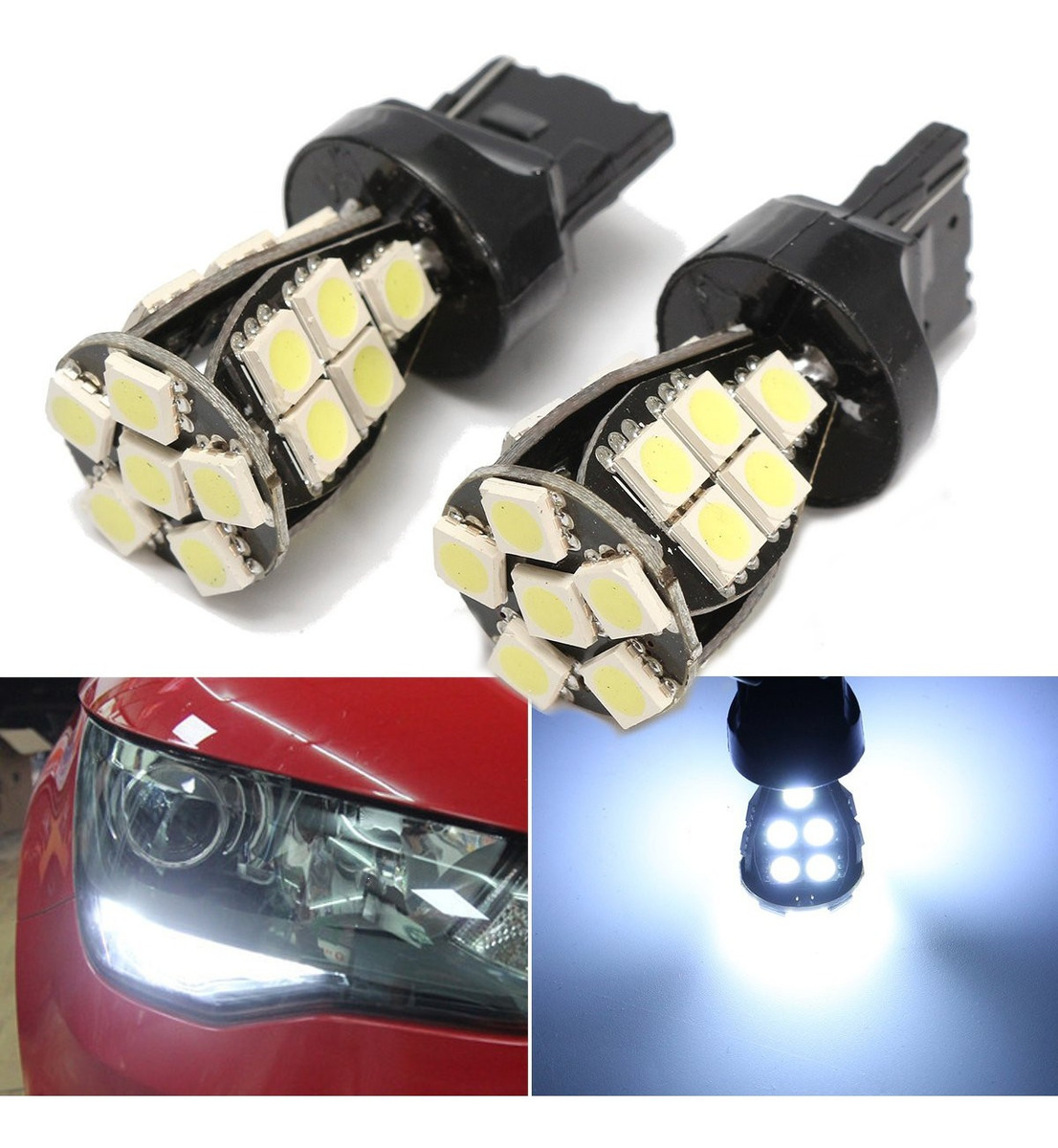 sourcingmap T5 B8.5D 2721 286 5mm LED Car Interior Dome Bulb Light Blue 10PCS