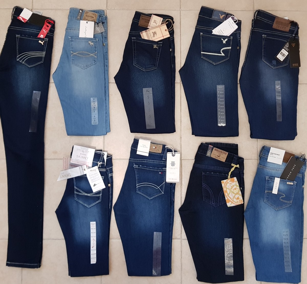3 pantalones dama hollister guess aeropostale levis tommy 999 00