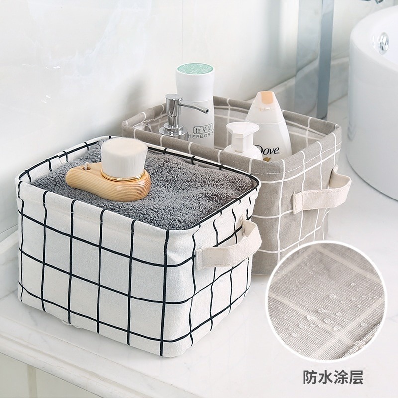 Cesta de Almacenamiento De Escritorio Impermeable Organizador Ropa Toallas Bolsa