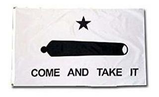 3x5 Texas Gonzales Gonzalez Come and Take It Cannon Flag 3'x5' Banner grommets