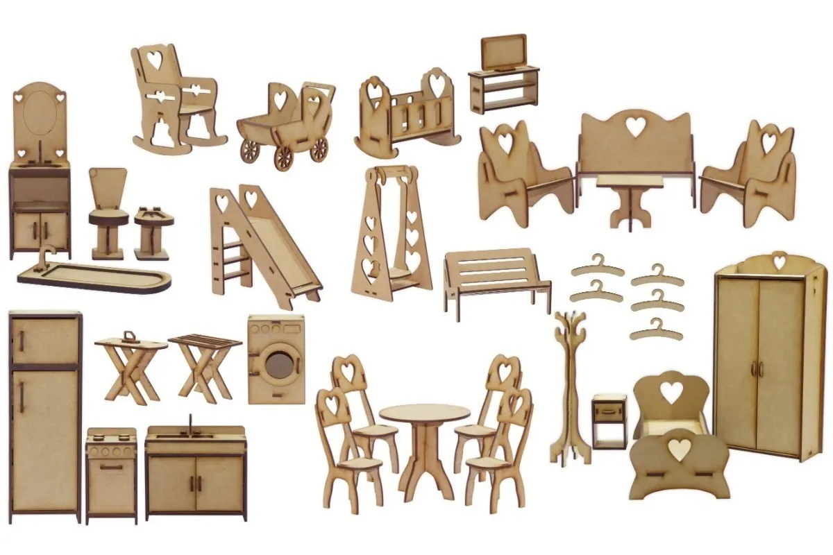 muebles para casita de madera
