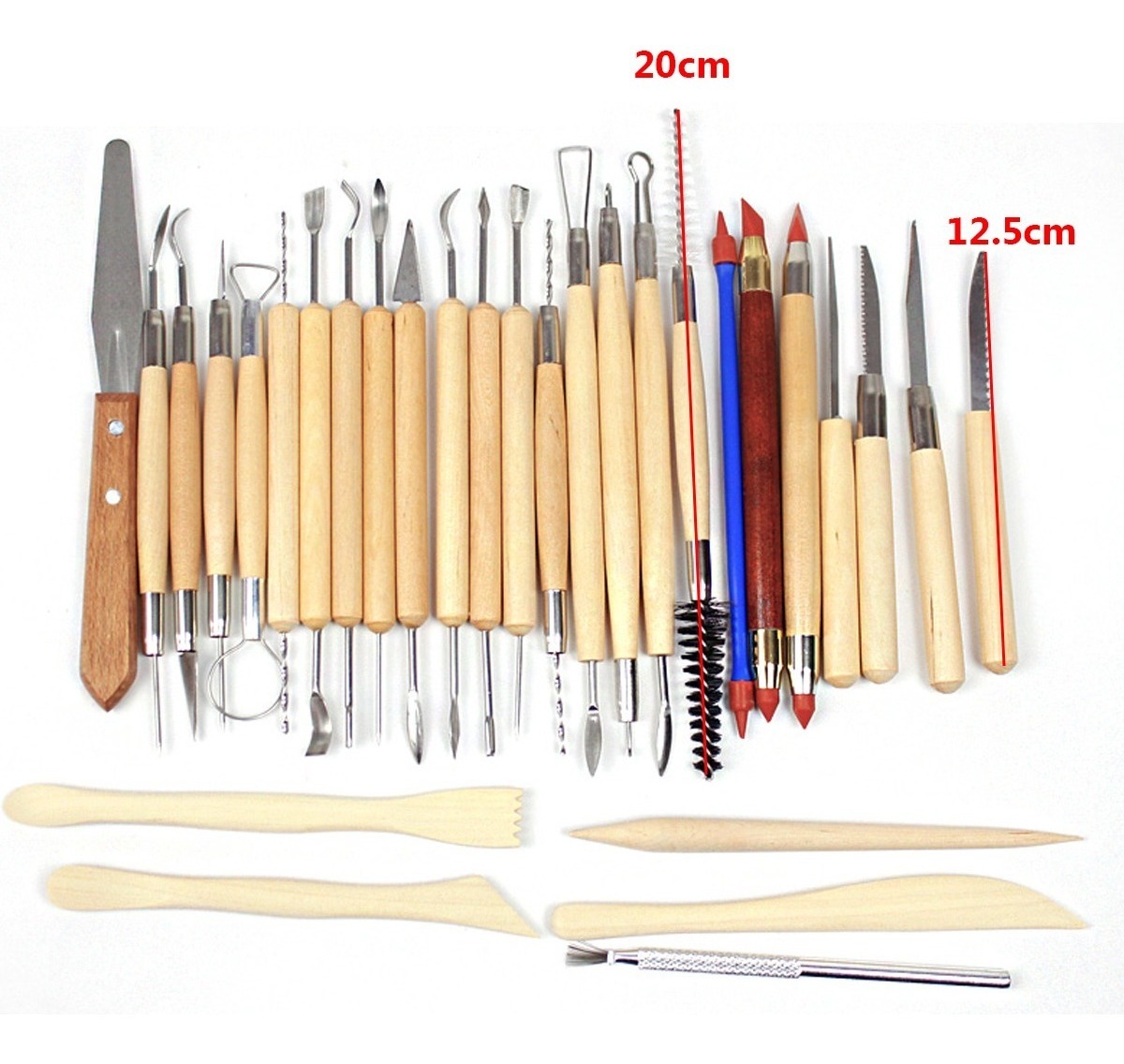 TUOCO 32 Pcs Herramientas de Esculpir Arcilla y Modelar Cer/ámica Herramientas de Arcilla Ball Stylus Dotting Tools para Tallado de Arcilla y DIY U/ña Art Juego de Herramientas de Modelado de Arcilla
