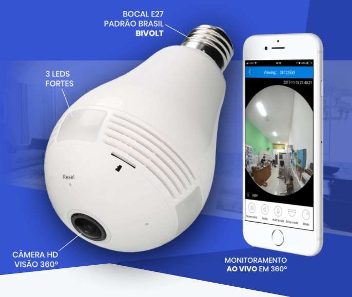 360 Câmera Espiã Com Celular - R$ 237,00 em Mercado Livre
