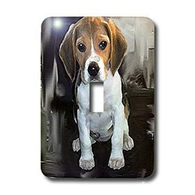 3dRose cp/_4020/_1 Beagle Puppy-Porcelain Plate 8-Inch