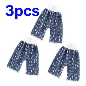 3pcs Baby Kids Calças Shorts De Fraldas Impermeáveis