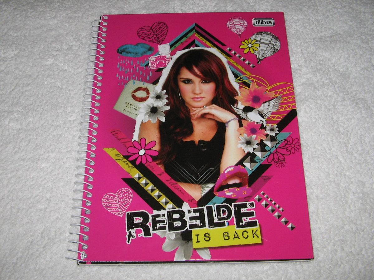 4 Cadernos Rbd / Rebelde Is Back Tilibra - 1 Matéria Cada 