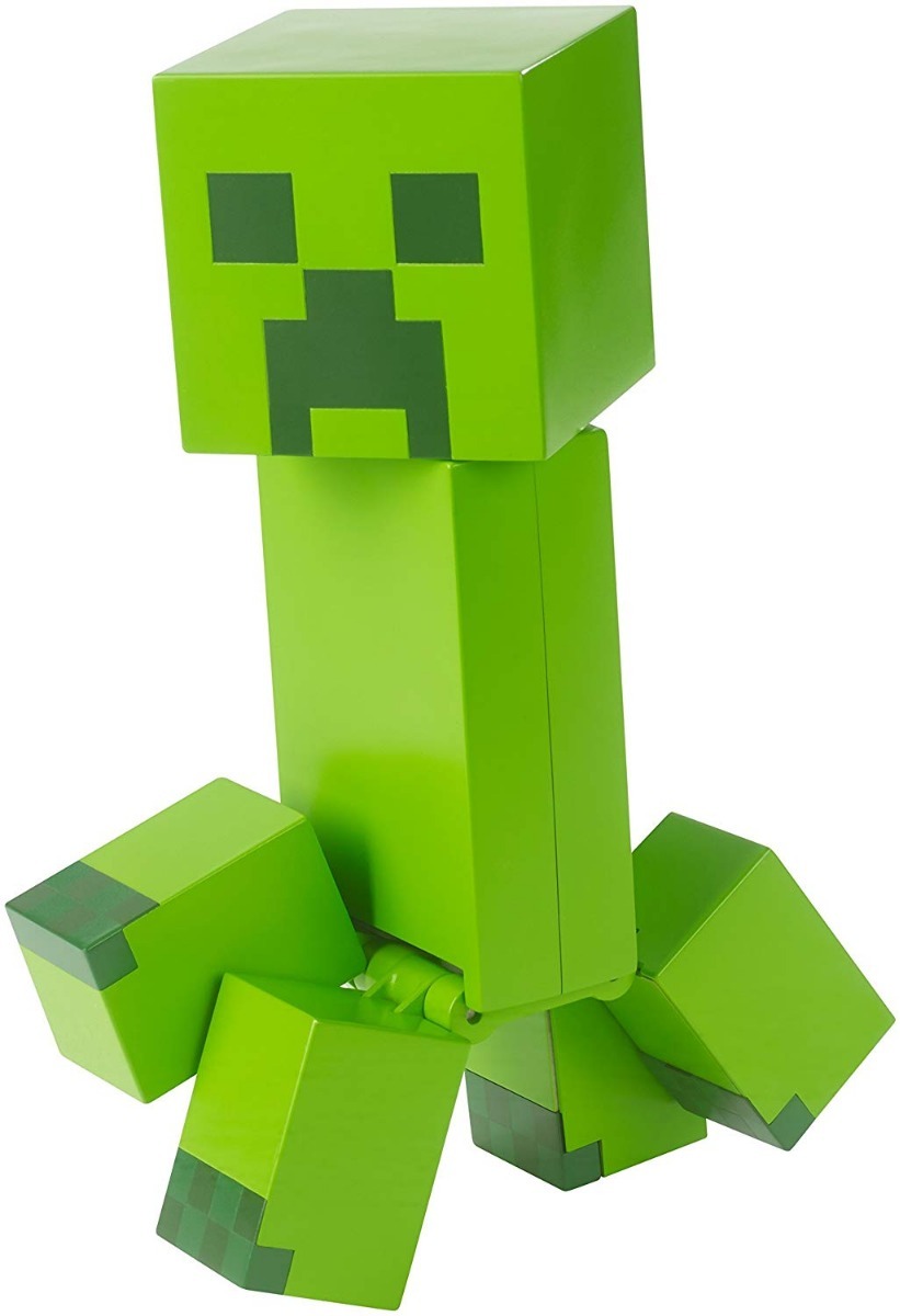 4 Figura Minecraft Steve Enderman Creeper Zombi 22 Cm Mattel 1510 