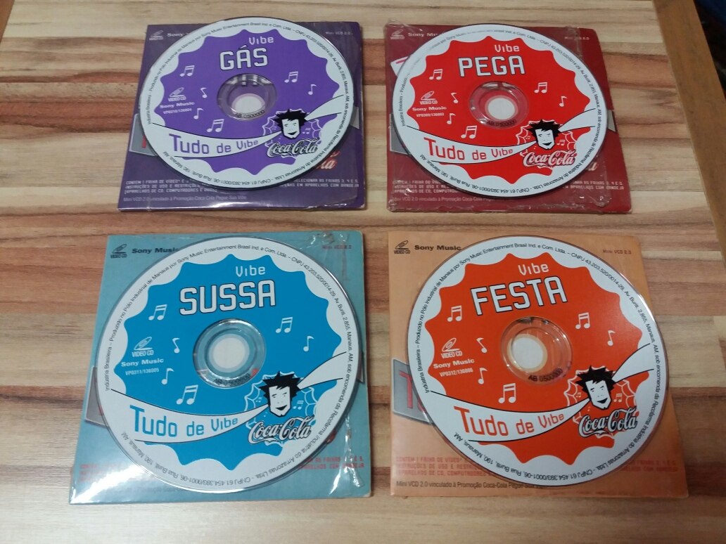 4 Mini Cds Coca Cola Coleção Tudo De Vibe - R$ 55,00 em Mercado Livre