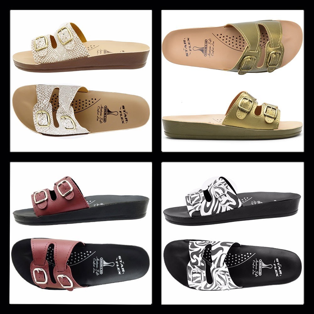 4 Pares Sandálias Lindas Preço Especial Frete Grátis - R$ 123,00 em Mercado Livre