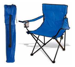 Plegable Camping 4 Azul Celeste Silla Metal Playera F1J3lcTK