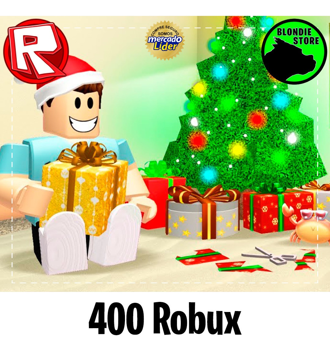 400 Robux Roblox At Todos Los Días On At Mercadolider - comprar dinero roblox en mercado libre argentina