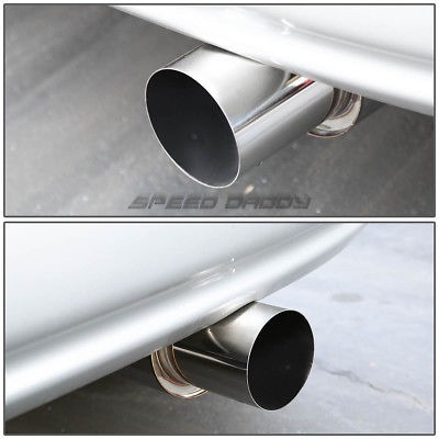 4.5/"MUFFLER TIP RACING CATBACK EXHAUST SYSTEM 96-00 CIVIC EK EJ EM 3DR HATCHBACK