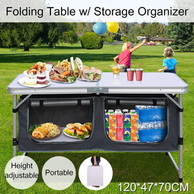 Picnic Campamento Coci Aluminio Portátil 47 '' Plegable Mesa lK1FJcT