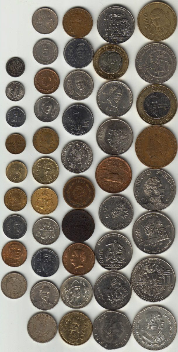 47 Monedas Antiguas Mexicanas Por Lote Sin Repetir Op4 