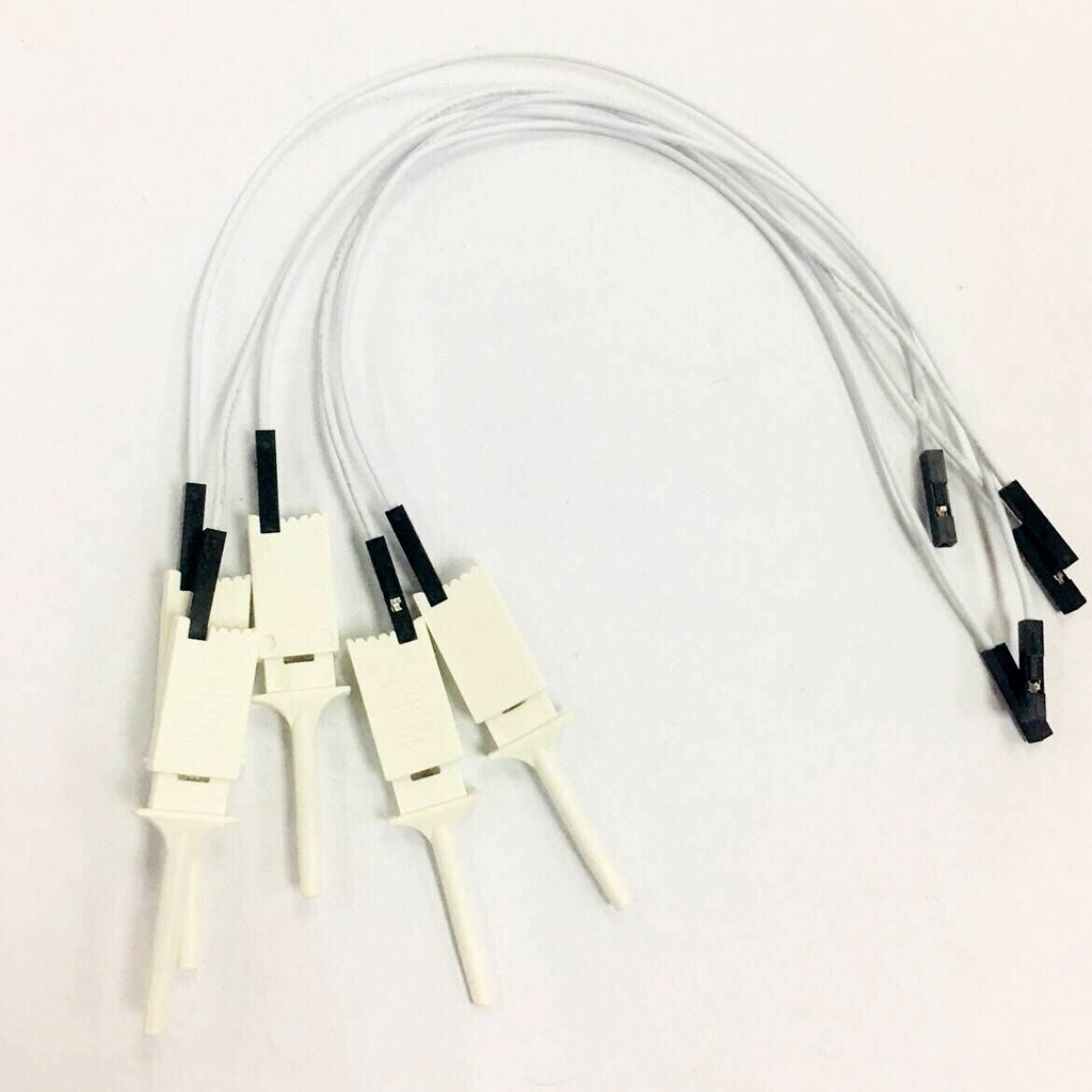 MagiDeal 10 Pieces Logic Analyzer Cable Probe Test Hook Clip Line White