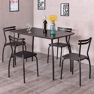5 Piezas Conjunto Mesa Y 4 Sillas Cocina Sala Desayuno ... 5 Piezas Conjunto Mesa Y 4 Sillas Cocina Sala Desayuno ...
