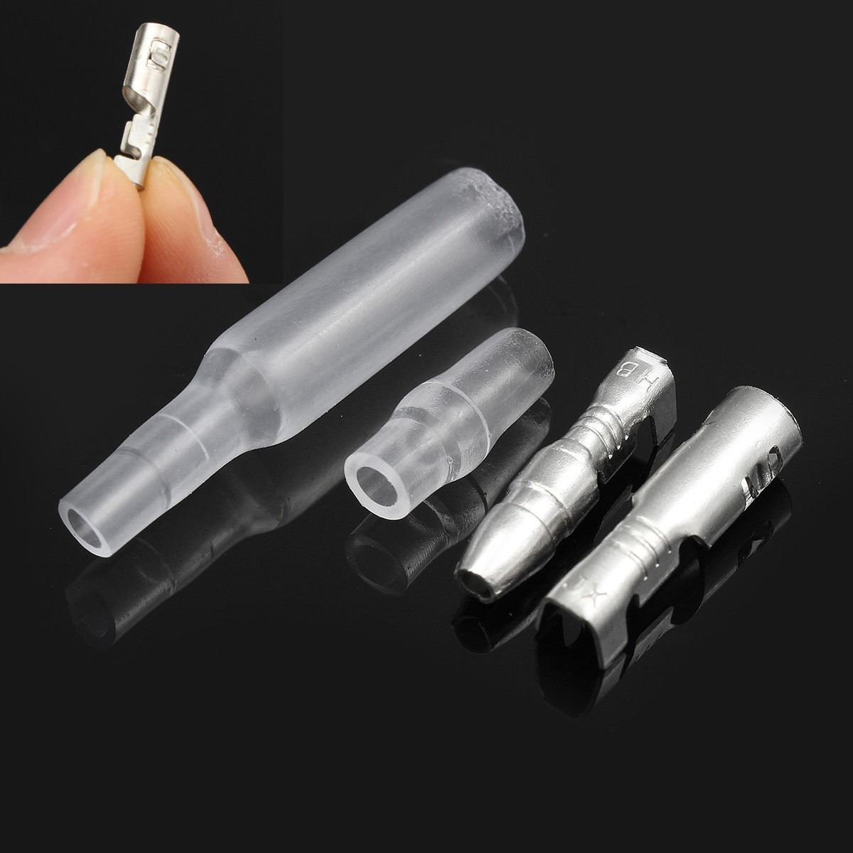 3,9 mm color lat/ón 1 20 25//50 juegos de conectores tipo bala macho y hembra