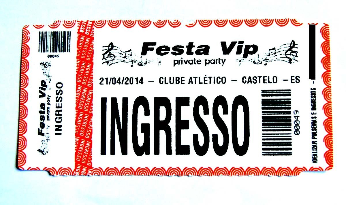 500 Ingressos Para Festas Eventos Modelo Econômico R 50