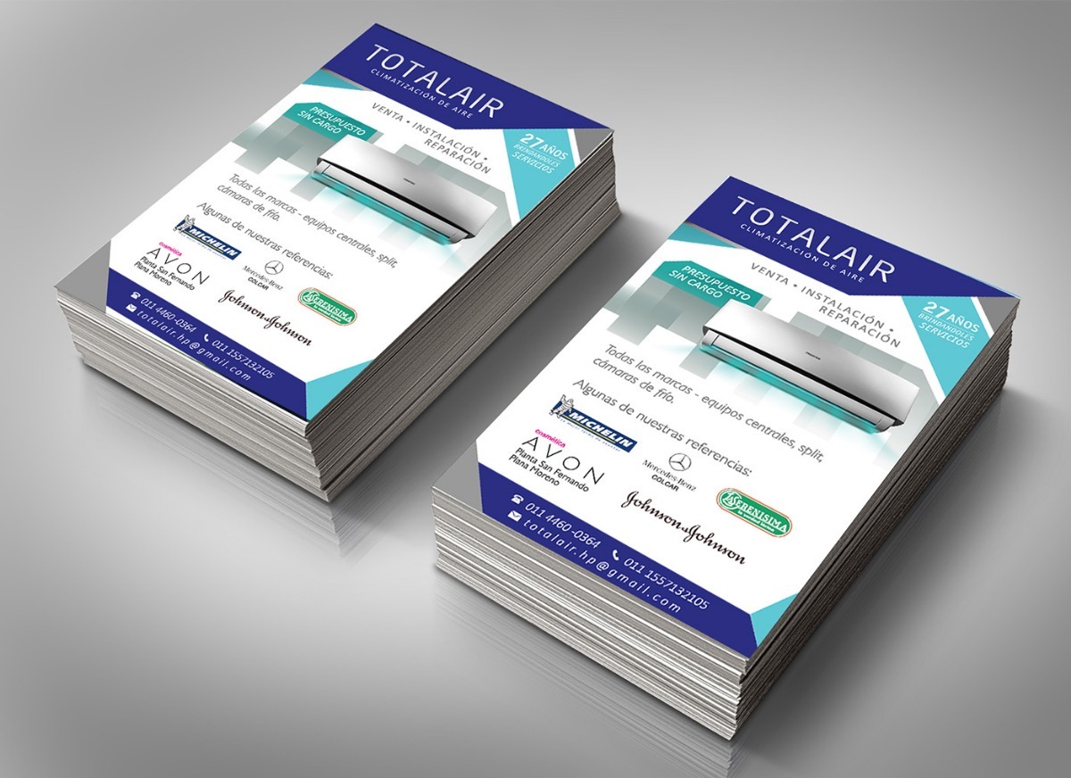 5000 flyers 10 x 15 folletos doble fas full color 2 100 00 en 5000 flyer