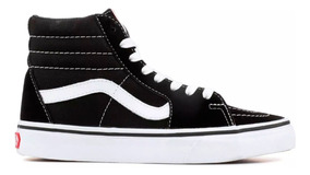 tenis vans preto cano alto feminino