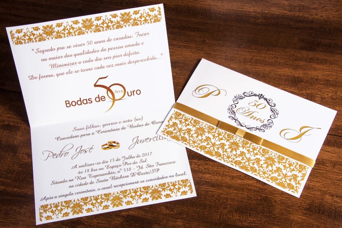 View Convite De Bodas De Ouro Background - Monia