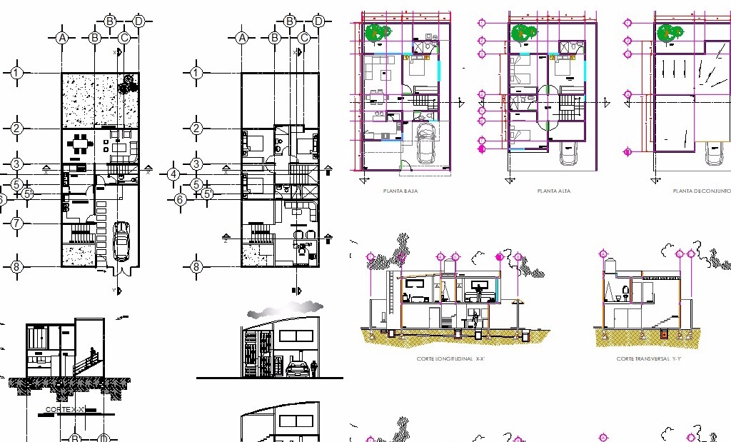 580 planos de casas y proyectos arquitectónicos kit desc 50