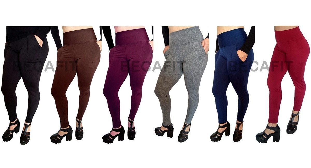 calça legging flanelada feminina