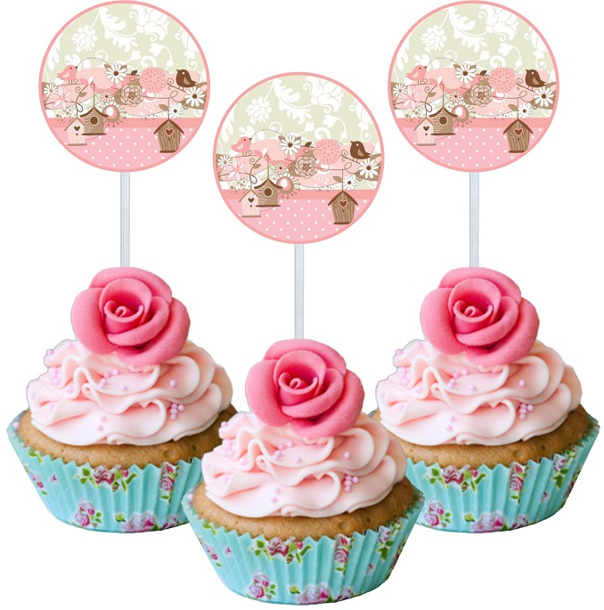 60 toppers toten topo p doces cupcake personalizados D NQ NP 19012 MLB20164964653 092014 F - Decore sua festa com peças que você tem em casa
