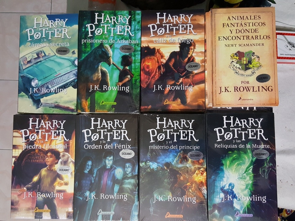 8 Libros / Saga Harry Potter + Animales Fantasticos 