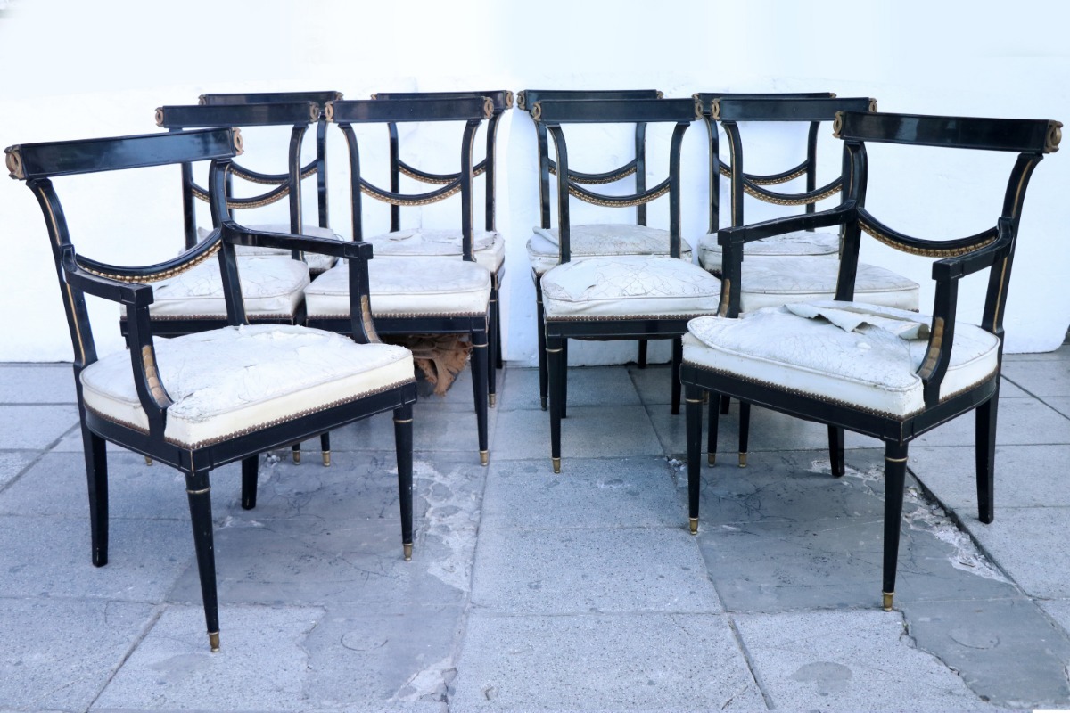 8 Sillas 2 Sillones Comedor Madera In - Antig La Rueda _ L R ... 8 Sillas 2 Sillones Comedor Madera In - Antig La Rueda _ L R ...