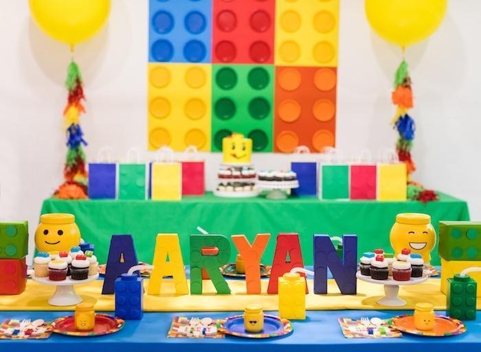 Enfadarse libertad Con rapidez 8 Vasos C/popote Bloques De Lego Fiesta Cumpleaños Colores ...