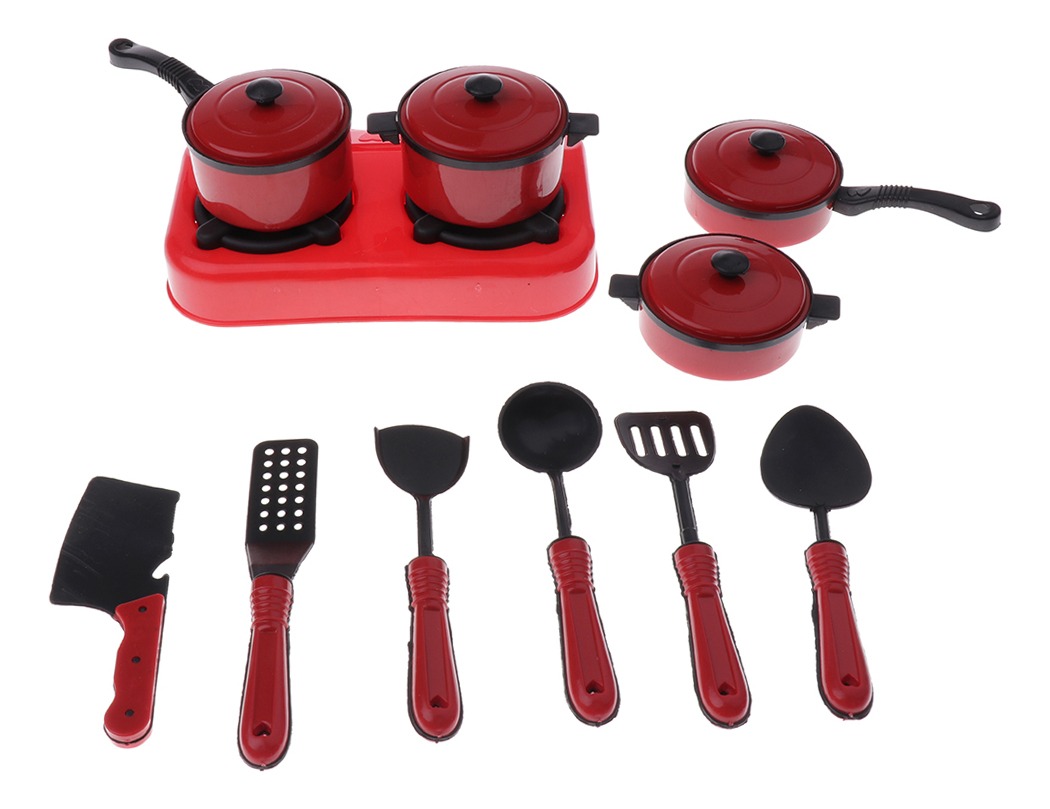 9//11//13 Piezas Cocina Juego Plástico de Simulación Utensilios de Cocina Juguetes