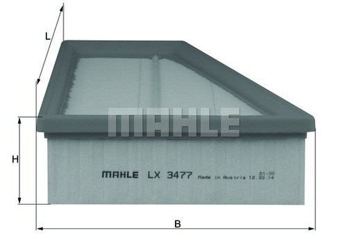 Filtro De Aire Mercedes Benz Cla250 2014-2015 Mahle Foto 3