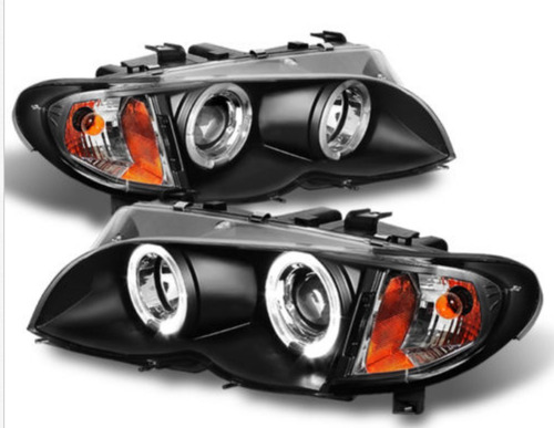 Faros Bmw 02-05 E46 Faros Farolas Lupa Halo 330i 320i 330i Foto 2