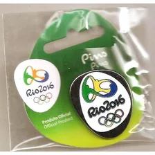 Pins Rio 2016 - Logo Olimpica Prata - Produto Oficial Cob