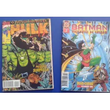 Set De 2 Comics De Marvel Y Dc Batman Y Hulk En Portugues