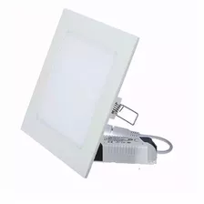 Plafón De Empotrar Cuadrado 15w Blanco Frio / Blanco Neutro