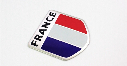 Emblema Carro De Aluminio 3d Bandera De Francia Foto 2