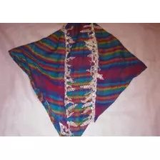 Pashmina Etnica Con Apliques Bordados